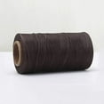 thumbnail image 2 of 1 roll Flat Waxed Polyester Cords Coconut Brown 1x0.3mm 284.33 yards(260m)/roll, 2 of 8