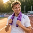 thumbnail image 4 of Soccer Print Towel Cold Dry Sports Towel Breathable Towel For Soccer, 4 of 6