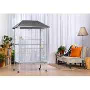 Prevue Pet Products Charming Aviary Flight Cage Jumbo Bird Cage with Rolling Base