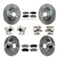thumbnail image 1 of Transit Auto Front Rear Hub Bearings Assembly Disc Brake Rotors and Semi-Metallic Pads Kit (10Pc) for Car 2011-2012 Chevrolet Cruze - Left Right Side (Driver Passenger) KBB-109721, 1 of 11