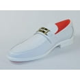 thumbnail image 3 of Men's TAYNO Shoes The Caprio C TAYNO Crocodile Print Bit Loafer White, 3 of 7