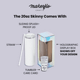 thumbnail image 4 of Makerflo 20 oz White Sublimation Tumbler Ideal for DIY Crafts -Sublimation, 4 of 13