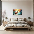 thumbnail image 3 of ZHONGYUTONG Abstract Forest Animal Canvas Wall Art Colorful Elk Painting Prints Wildlife Posters Artwork Home Decor Framed (24.00" x 36.00"), 3 of 6