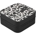 thumbnail image 3 of FREEAMG Cow Print Jewelry Box for Teens Girls Women Birthday Christmas Gift, Portable PU Leather Jewelry Storage Box Mini Travel Jewelry Case for Necklace, Earrings, Rings, Bracelet, 3 of 7
