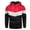 Red, variant on Men's Casual Hooded Color Block Sweatshirt Jacket Autumn Winter Streetwear Loose Sports Top Orange,XXL