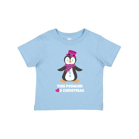 

Inktastic This Penguin Loves Christmas Gift Toddler Boy or Toddler Girl T-Shirt