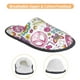 thumbnail image 3 of Fotbe Peace Love and Dove Flower Power Pantuflas Peludas para Mujer con Estampado, Zapatillas de Peluche, Zapatos de Invierno para Casa, Uso Interior y Exterior-Large, 3 of 8