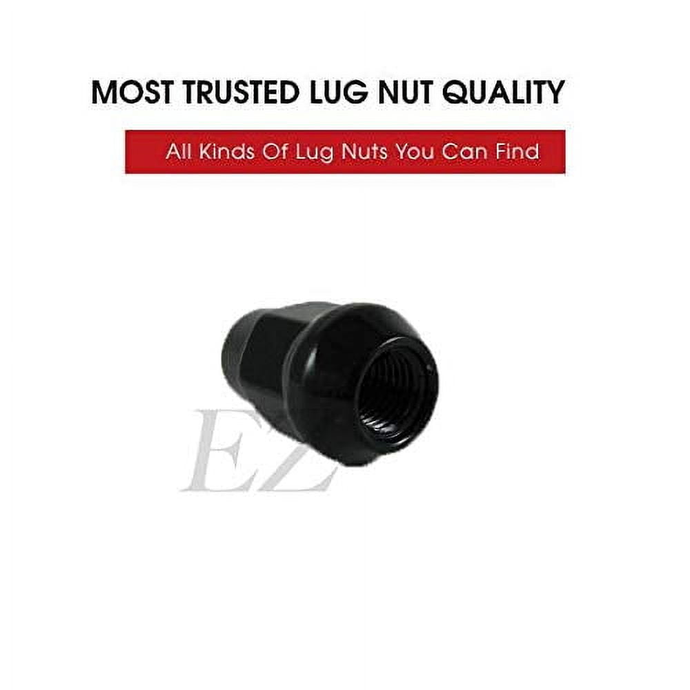EZAccessory 20 Black Bulge Acorn Lug Nuts 14x1.5 Thread Size 3/4" Hex