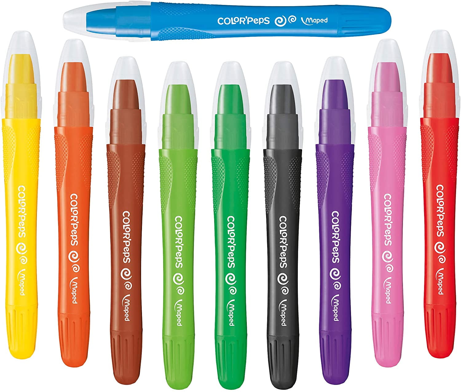Maped Color'Peps Watercolor Gel Retractable Crayons, Pack of 10