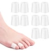 Pinkiou Gel Toe Sleeves Toe Protector Relieving Toe Pain Reduce Irritation from Shoes Corn Pad Protectors for Calluses, Blisters, Toes and Fingers 5 Pack