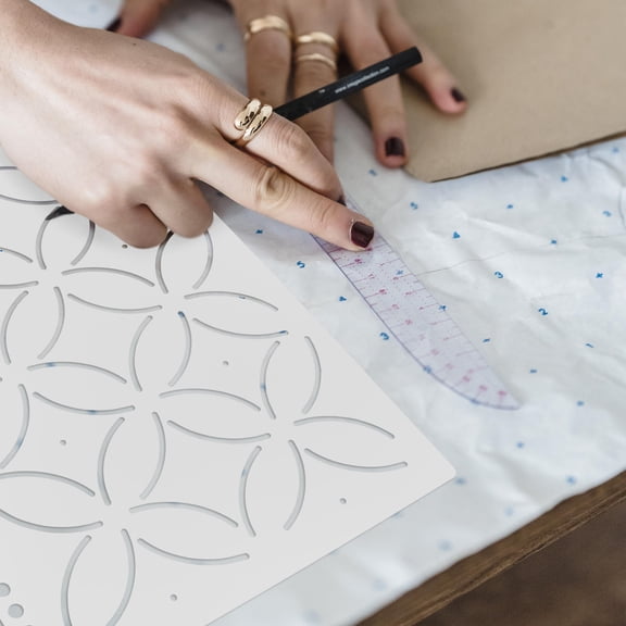 Raindrops DIY Clothing Quilting Template Ruler Sewing Patchwork Ruler Sewing Supplies