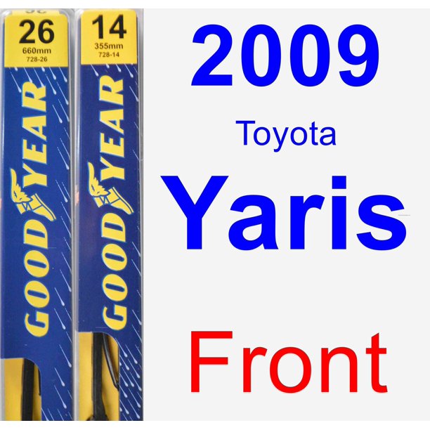 2009 Toyota Yaris Wiper Blade Set/Kit (Front) (2 Blades) Premium