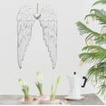 thumbnail image 5 of Angel Wings Wall Decoration, Antique Hanging Metal Angel Wings Wall Décor with Heart Decorative Angel Wings Wall Sculpture Indoor Outdoor Wall Decor Hanging for Home Bedroom Living Room Garden, 5 of 7