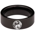 thumbnail image 5 of Yin Yang Dragon Tungsten Carbide Ring, 5 of 7