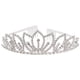 thumbnail image 1 of FELTECHELECTR Tiara de cristal con diamantes de imitación para boda, fiesta, niña de las flores, diadema, corona nupcial, joyería de boda, 1 of 6