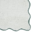thumbnail image 4 of VCNY Home Scallop Aqua Cotton Bath Rug Runner, 24" x 60", 4 of 5