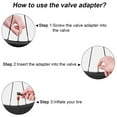 thumbnail image 4 of 25 Pcs Adaptateur de Valve Ensemble de Valve de Pompe pour SV AV DV French Flash Valve Presta, 4 of 6
