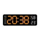 thumbnail image 3 of Reloj de pared Digital Macarena Reloj de pared digital moderno Naranja Negro Claro, 3 of 8