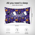 thumbnail image 4 of KLL Cute And Creepy Pattern Silk Pillowcase for Hair and Skin Standard Size 20"X 30" Soft Breathable Pillow Covers for Sleeping, 4 of 6