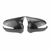 Carbon Fiber Look Rear View Side Mirror Cover Cap For Honda Civic 2005-2011