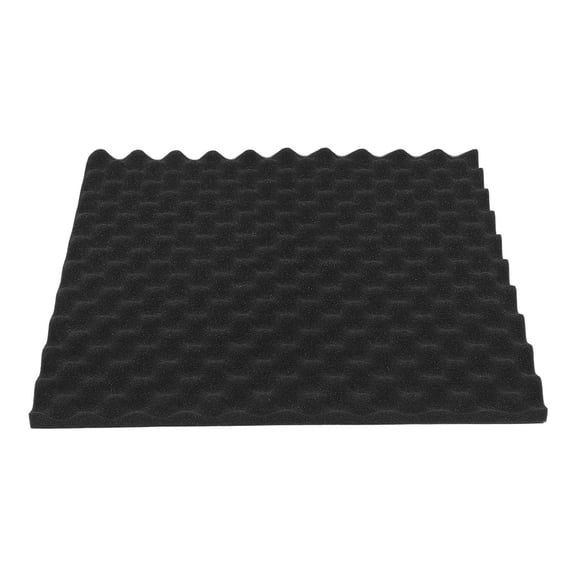 POPETPOP Black High Density Foam Soundproof Egg Carton Panel for Home Acoustic Noise Reduction and Echo Absorption