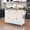 White, variant on Harper & Bright Designs Rolling Kitchen Island Cart with Solid Wood Top and Locking Wheels, 4 Door, Storage Cabinet and Two DrawersSpice Towel Rack, Blue