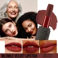 thumbnail image 1 of Lápiz labial rojo rosa desnudo, terciopelo resistente al agua, tinte de contorno mate Sexy, taza antiadherente duradera, brillo de labios, maquillaje de labios, 1 of 5