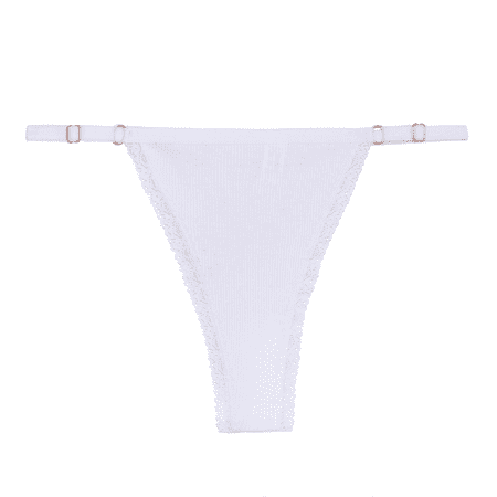 Fulorrnie Underwear for Women Comfort G String Seamless No Show Panties Thong Waistband Elastic Waist Stretchable Panty  White  M