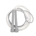 thumbnail image 2 of Cuerda para saltar ajustable Cuerda para saltar para ejercicios para estudiantes de escuela primaria Niños Jardín de infantes Escuela secundaria Mango gris y cuerda blanca gris, 2 of 8
