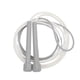 thumbnail image 2 of Cuerda de saltar ajustable para fitness, ideal para estudiantes de primaria, jardín de infantes, escuela secundaria, mango gris y cuerda blanca grisácea., 2 of 14