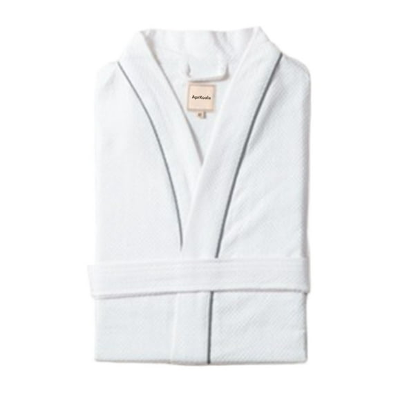 AprKoala Bathrobes, Linen Waffle Knit Lightweight Kimono Spa & Bath Robes for Women - Quick Dry - Soft