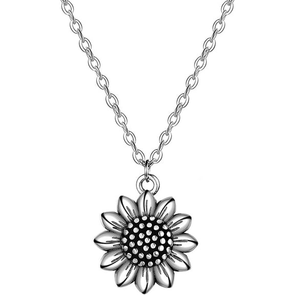 Sunflower Necklace for Women 925 Sterling Silver Sunflower Jewelry for Women You are My Sunshine Gifts