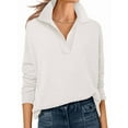 thumbnail image 3 of Women'S V Neck Long Sleeve Sweaters Dressy Casual Business Basic Knit Pullover Top White 4XL, 3 of 9