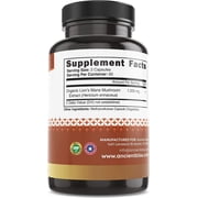 Ancient Bliss Lion's Mane Supplement - 120 Mushroom Capsules- Mental Clarity, Wellness, Energy & Focus- Memory & Immune Support Supplement.