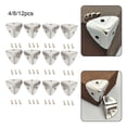 thumbnail image 2 of 4/8/12PCS Luggage Corner Retro Iron Corner Protect Wooden Box Corner Protect, 2 of 5