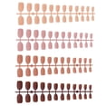 thumbnail image 3 of EeaseCA 96pcs Matte Nail Patch Nail Decals Fake Finished Nail Tips Detachable Nail Art Stickers Manicure Tool for Girls Ladies (1 Set for Each Color, 24pcs in 1 Set), 3 of 7