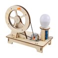 thumbnail image 1 of Diy Laboratory Science Experiment Wooden Toy Set, Build Hand-Crank Car, Land Vehicle And Water Boat, Stem Educational Kit for Kids to Learn Physics Basics, 1 of 5