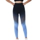 thumbnail image 1 of Gibobby Pantalones de yoga Pantalones de yoga largos con degradado delgado para mujer Pantalones de fitness de yoga de cintura alta sin rastro Pantalones(Azul， S), 1 of 5