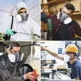 thumbnail image 4 of 6200 Respirator Mask with Filters for Painting, Dust, Welding, Resin, Fume and Organic Vapor Gas, 4 of 7