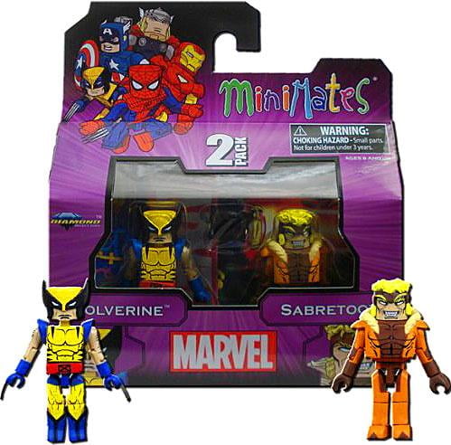 Marvel Minimates Best Of Series 1 Wolverine /& Sabretooth