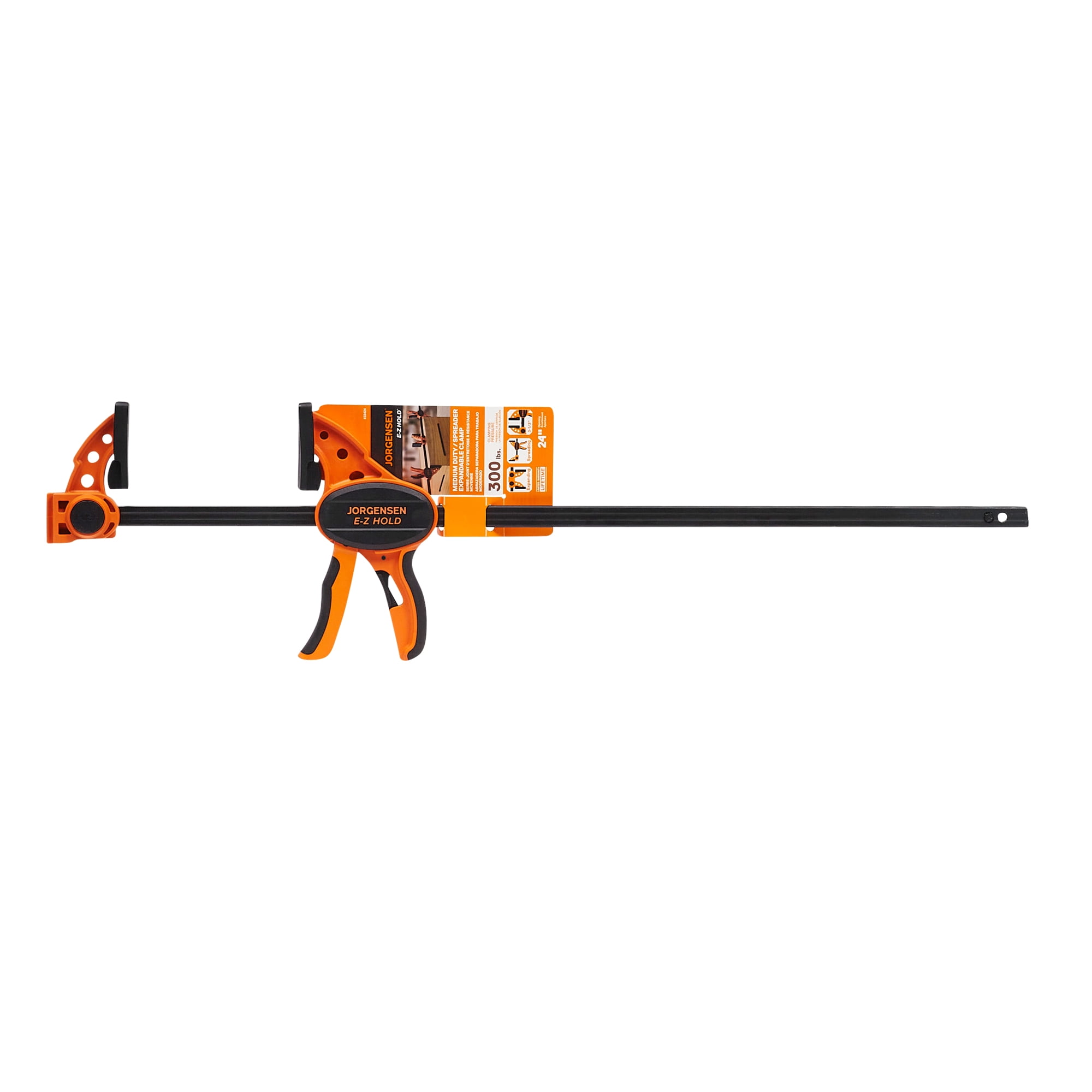 Jorgensen 33424 E-Z HOLD Medium-Duty Expandable Spreader Woodworking Clamp (24 Inches)