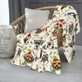 thumbnail image 2 of Cute Christmas Dog Head Fuzzy Throw Blanket for Women Men Girls Boys Soft Cozy Fleece Blanket for Bedroom Living Rooms Sofa Couch 50"x40", 2 of 6
