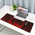 thumbnail image 6 of Red and Black Moon Trees Mouse Pad 31.5x11.8 Inch Mousepad Extended Large Non Slip Rubber Base Big Keyboard Mat Stitched Edges Gaming Office, 6 of 7