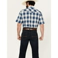 thumbnail image 4 of Roper Mens Short Sleeve Snap Arrow Dobby Plaid Western Shirt, 4 of 4