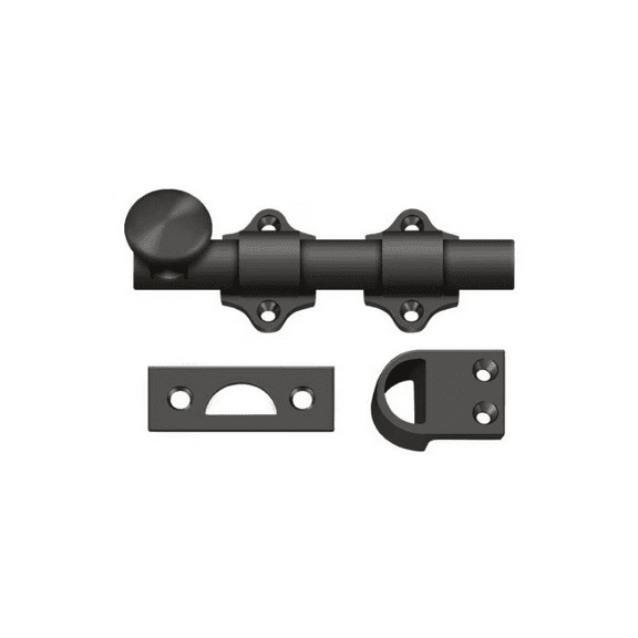 Dutch Door Bolt, Heavy Duty Oil Rubbed Bronze 4"