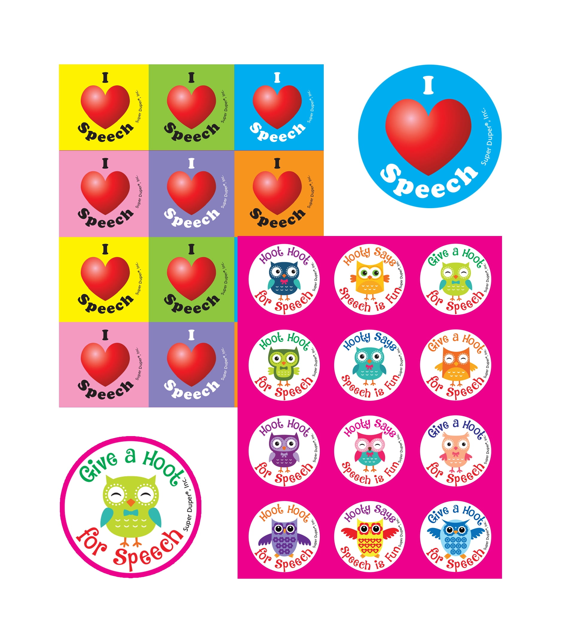 Super Duper Publications | 1,080 Scented Stickers Speech Super Pack | Educational Resource for Children