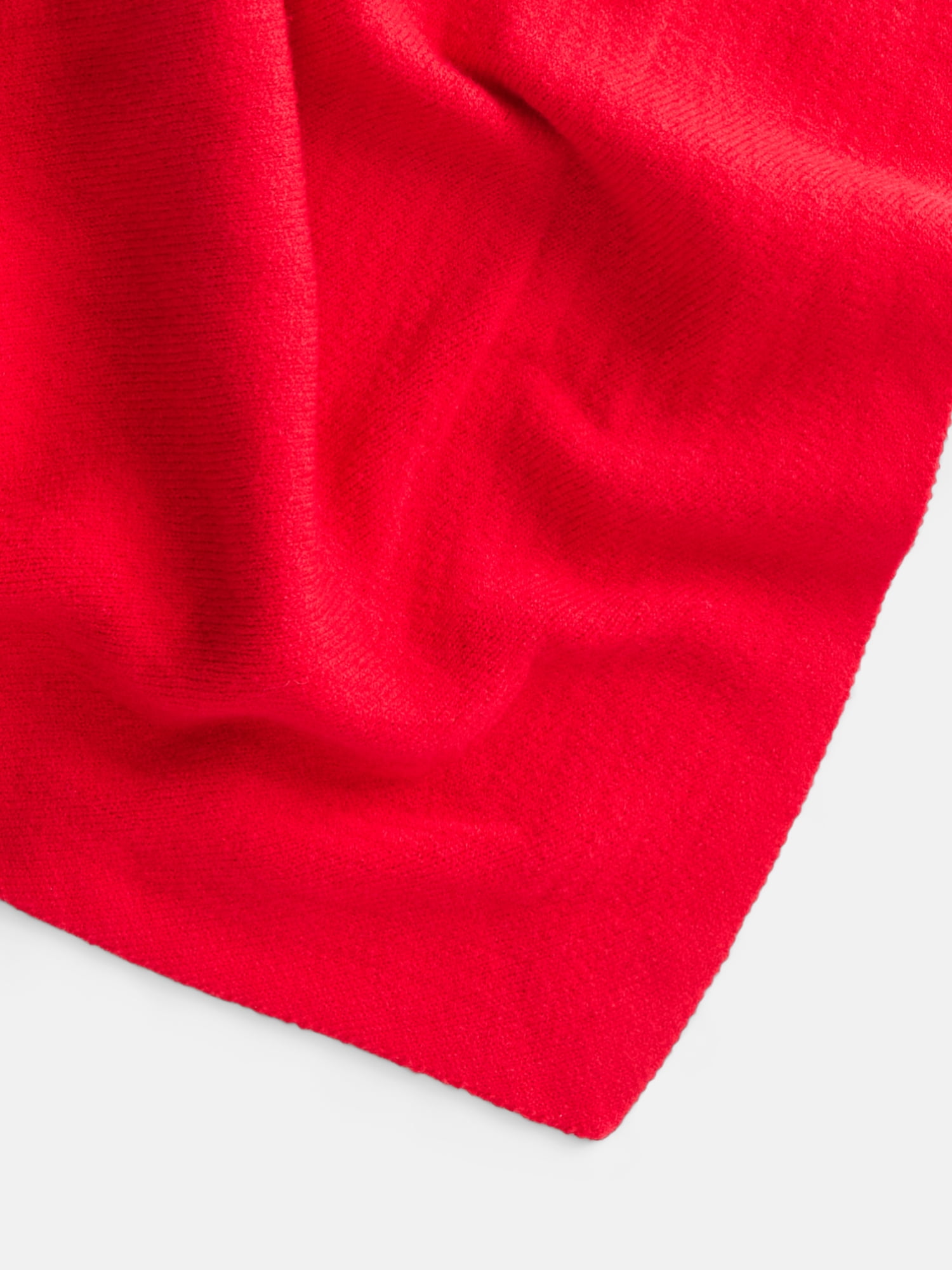 Scenario Women's Solid Knit Kite Scarf, Brilliant Red