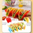 thumbnail image 6 of Fmxomd Plastic Multicolor Corrugated Taco HOLDERSs Tray Quesadilla HOLDERSs, 6 of 7