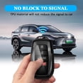 thumbnail image 3 of Key Fob Cover Compatible with Toyota Camry Venza Sienna Land Cruiser Highlander Tundra Corolla Prius 2021-2025 Keychain Case Holder Protector,A-Black, 3 of 6