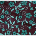 thumbnail image 4 of oneOone Organic Cotton Poplin Twill Fabric Leaves & Floral Artistic Printed Craft Fabric BTY 42 Inch Wide, 4 of 4